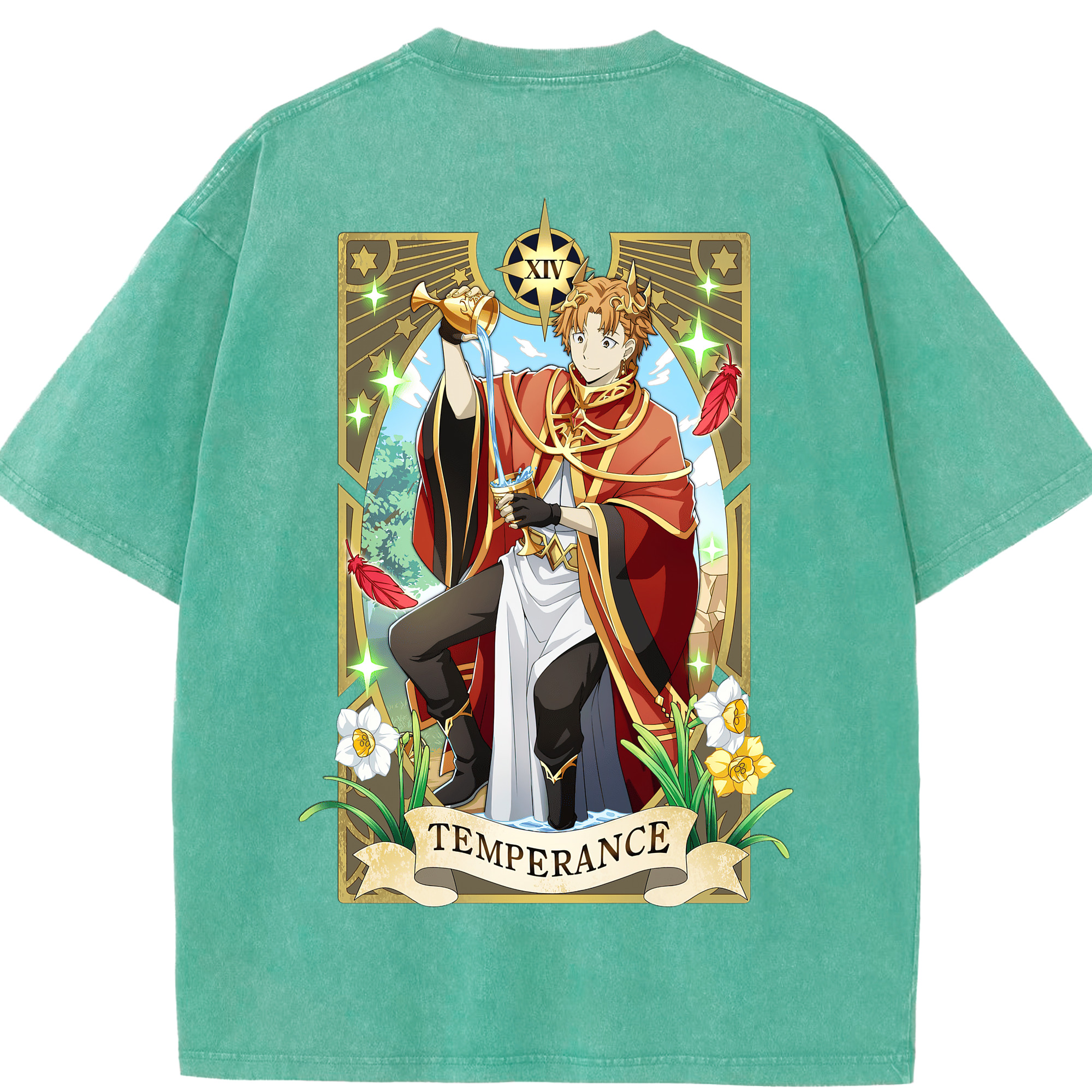 （画像用） 文豪ストレイドッグス Bungo Stray Dogs 綿100% ヴィンテージ風 半袖Tシャツ（背面プリント）